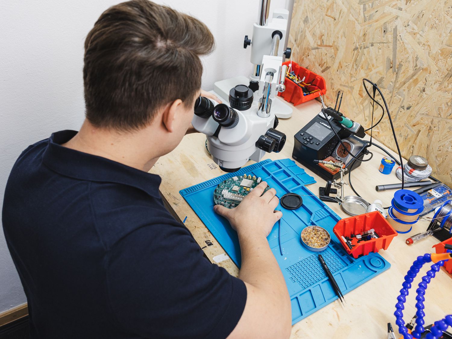 Filip Budny working on WaterSense